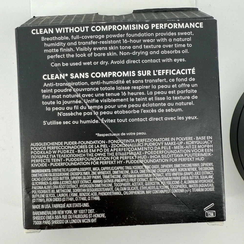 bareMinerals‎ BarePro 16HR Skin-Perfecting Powder Foundation Medium 35 Warm New